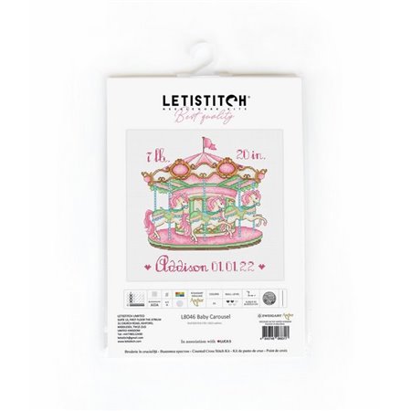 Borduurpakket Baby Carrousel