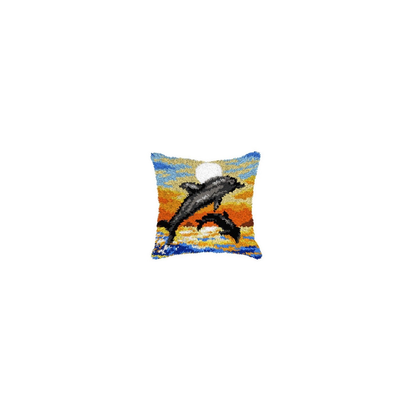Latch hook cushion kit Dolphins 4197
