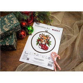 Borduurpakket De verrassing van de Kerstman
