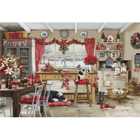 Luca-S Stickset Weihnachtsküche im Bauernhausstil