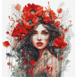 Embroidery kit The Girl With Poppies Embroidery kit The Girl With Poppies