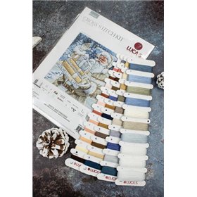 Luca-S Embroidery kit Santa and Pressies