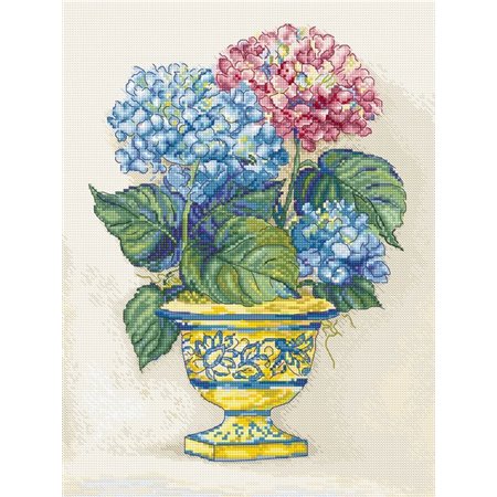 Kit de broderie Fleurs d'hortensia