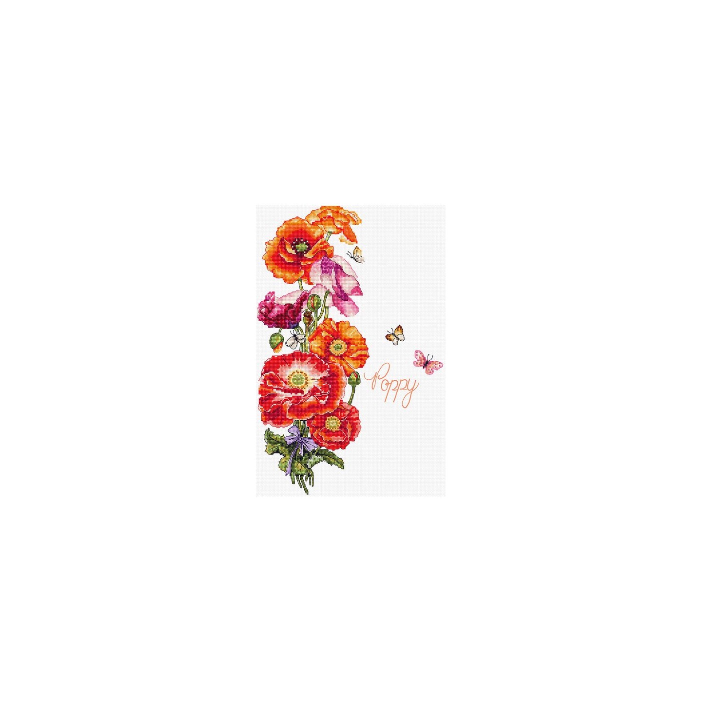 Embroidery kit Poppy