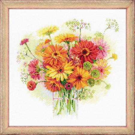 Stickset Aquarell Gerbera
