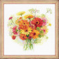 Embroidery kit Watercolor Gerberas Embroidery kit Watercolor Gerberas