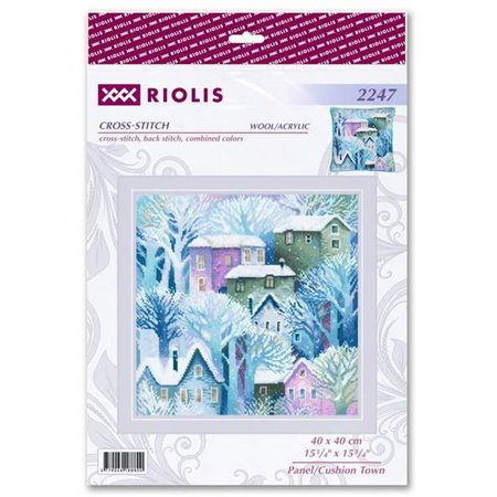 Kit coussin au point croix Ville