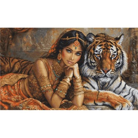 Stickset Die indische Prinzessin und der königliche Tiger