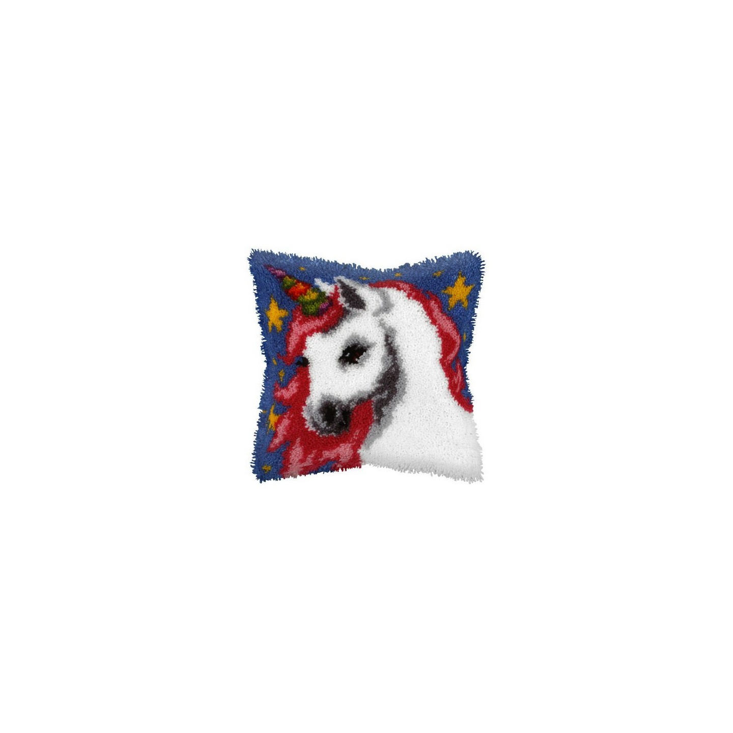 Latch hook cushion kit unicorn nr 4119