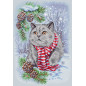 Stickset Winterkatze