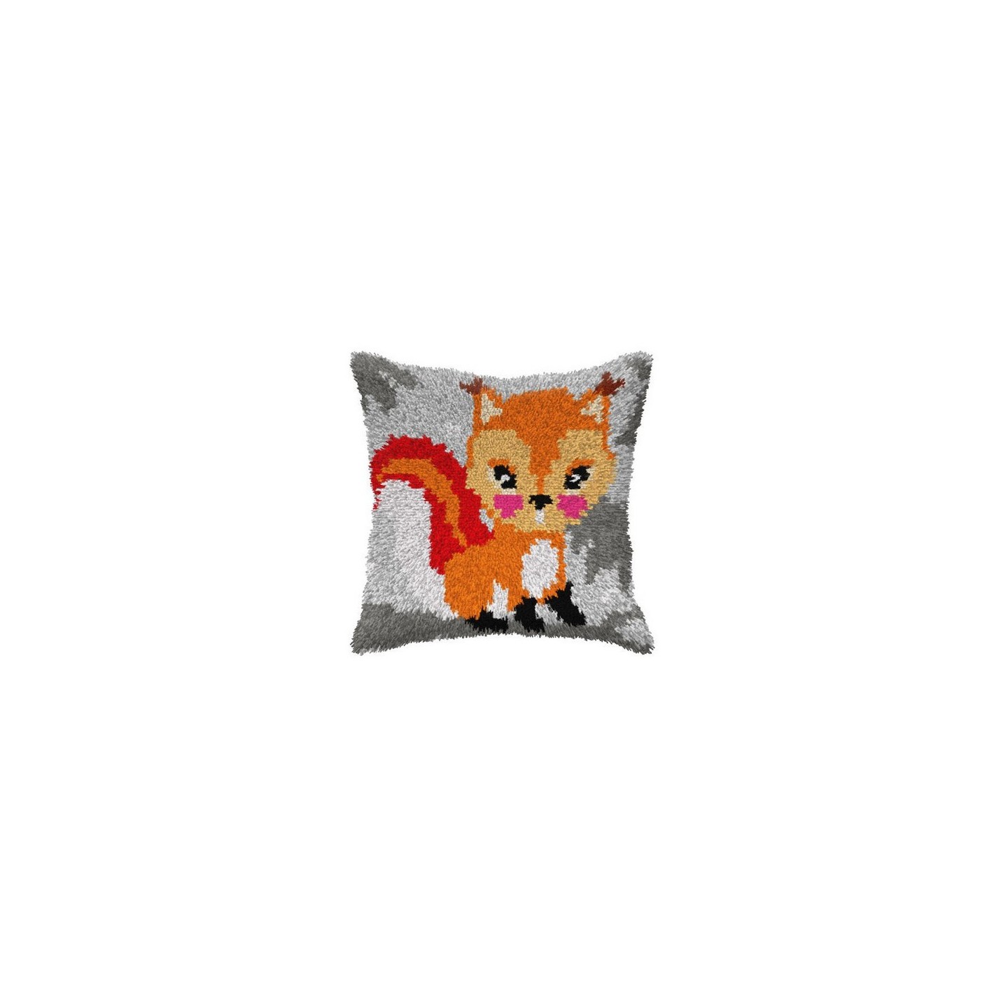 Latch hook cushion kit Squirrel nr 4110