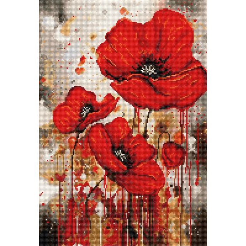 Kit de broderie La vibration des coquelicots Kit de broderie La vibration des coquelicots