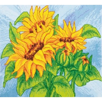 Borduurpakket Zonnebloemen