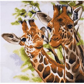 Embroidery kit Giraffes