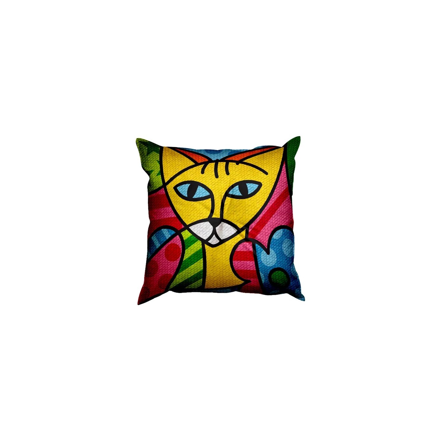 Kreuzstichkissen Color cats