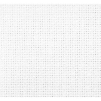 Needlework fabric Aida 14 100 x 100 cm - white