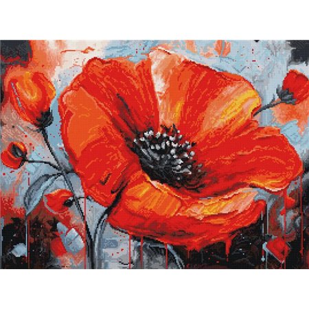 Stickset Die Leidenschaft der Mohnblumen