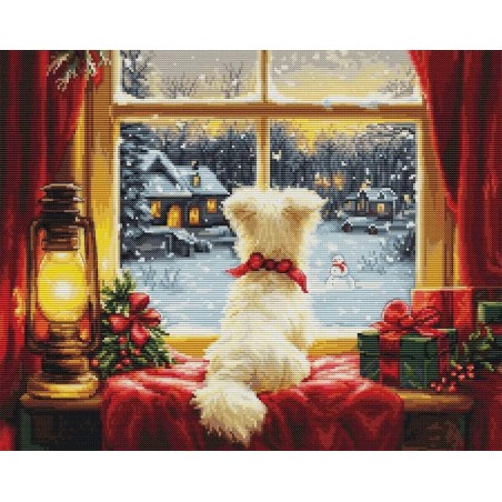 Luca-S Embroidery kit Waiting For The Snowflakes
