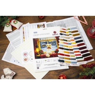 Luca-S Embroidery kit Waiting For The Snowflakes