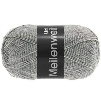 Meilenweit Uni 100 grey 1103