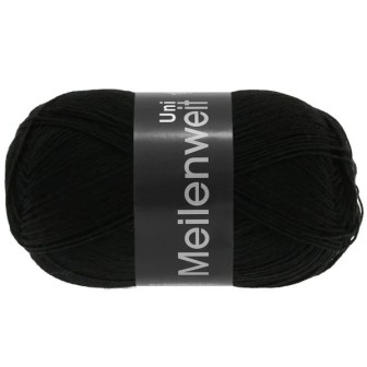 Meilenweit Uni 100 Schwarz 1106