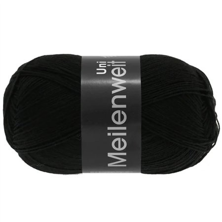 Meilenweit Uni 100 noir 1106