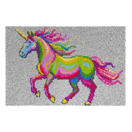Knüpfformteppichpackung Einhorn 4249
