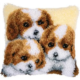 Latch hook cushion kit 3 Dogs 145646