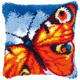Knoopkussen kit oranje vlinder 14174