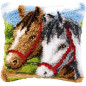 Kit coussin au point noué 2 chevaux 14157