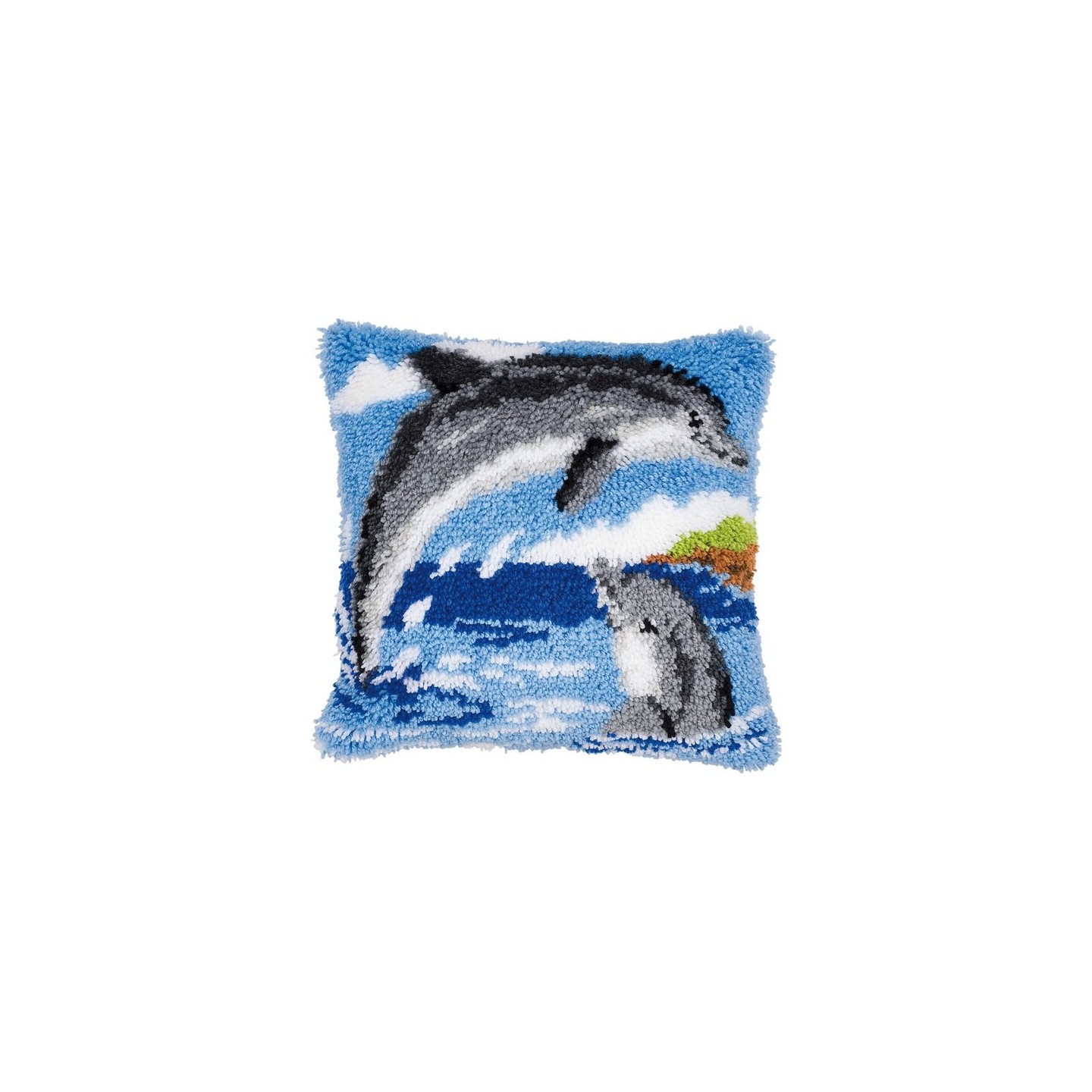 Latch hook cushion kit 2 Dolphins 14130