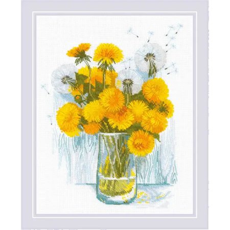 Riolis Embroidery kit Sunny Dandelions