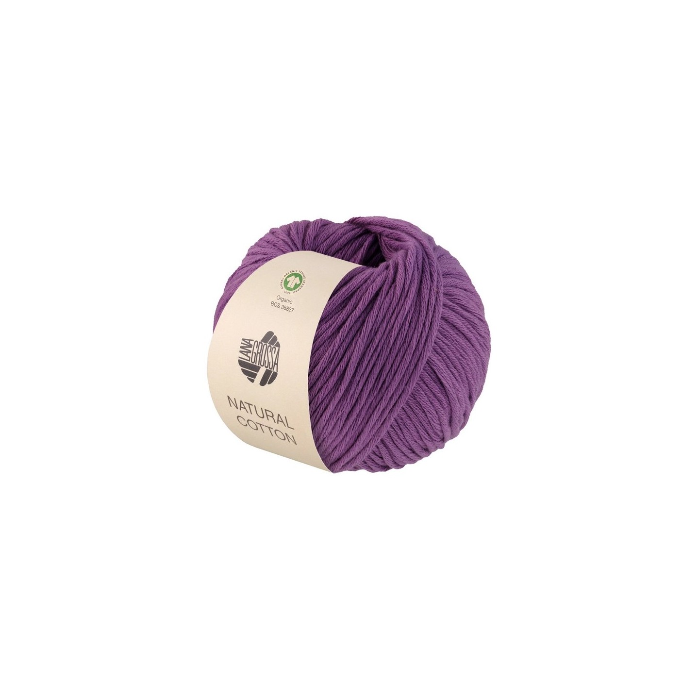 Natural Cotton Gots Purple 08
