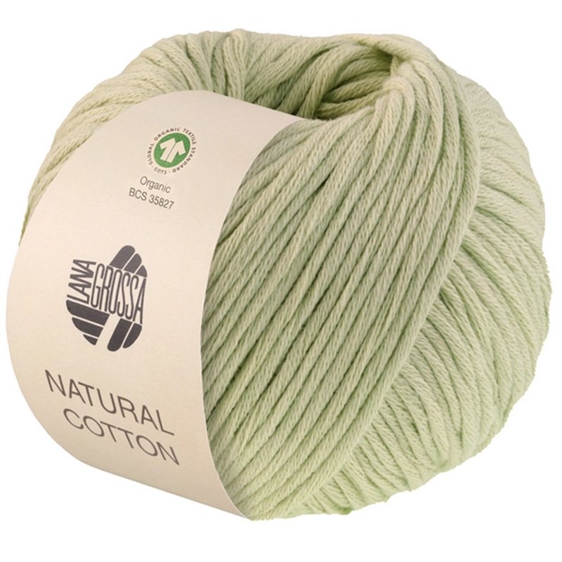 Natural Cotton Gots Pale green 01