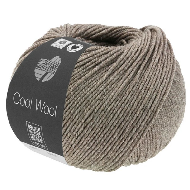 Cool Wool Mélange Grijsbruin gemeleerd 1421