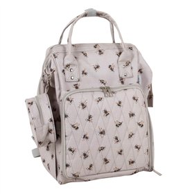 Strick- und Häkelrucksack Bienen