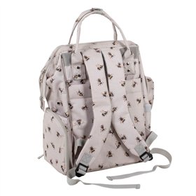 Strick- und Häkelrucksack Bienen