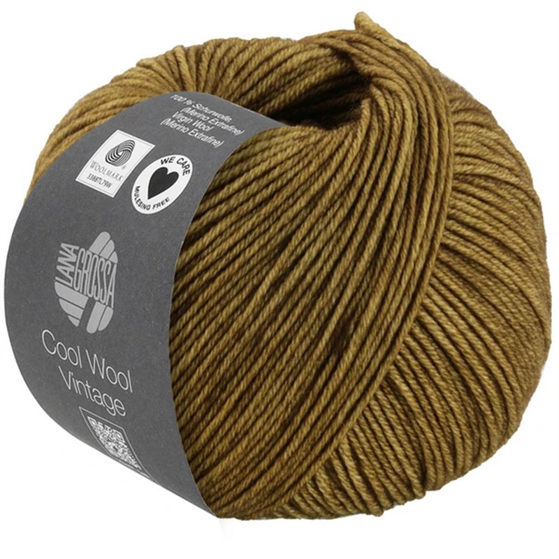 Cool Wool Vintage Dunkeloliv 7381