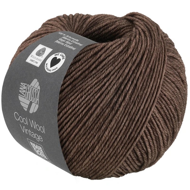 Cool Wool Vintage Dunkelbraun 7384