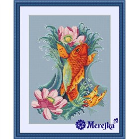 Stickset über die Goldener Koi