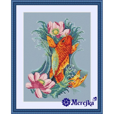 Kit de broderie Koï doré