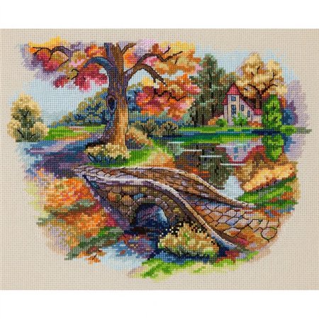 Stickset über die Herbstlandschaft