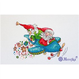 Embroidery kit Christmas Flight