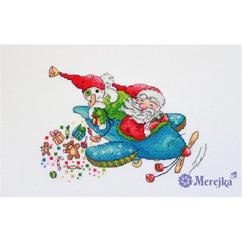 Embroidery kit Christmas Flight Embroidery kit Christmas Flight