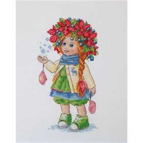 Stickset über die Wintermädchen