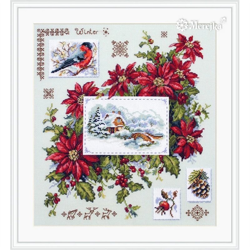 Embroidery kit Winter Sampler Embroidery kit Winter Sampler