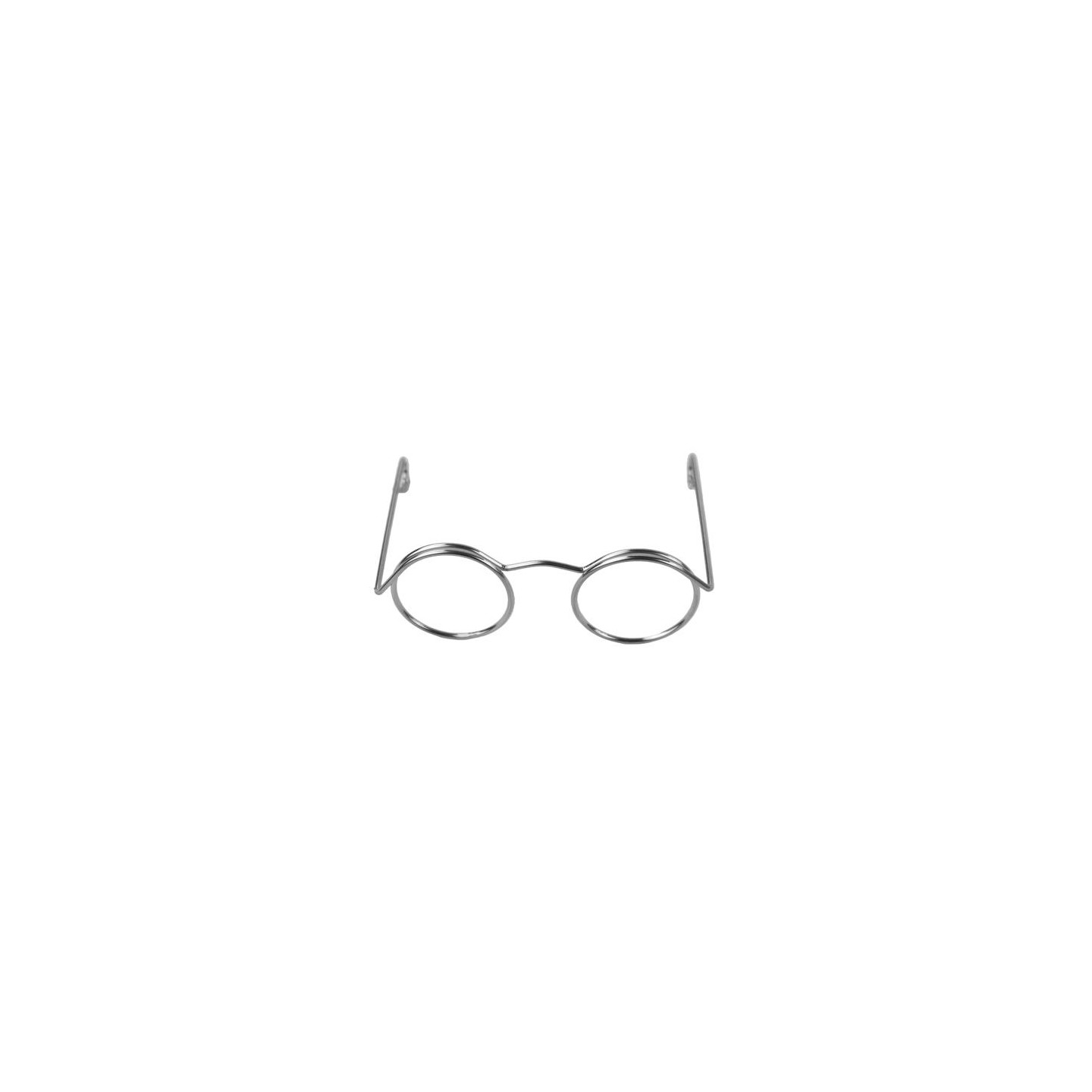 Brille für Stofftiere Metall 5cm nickel