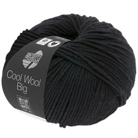 Lana Grossa Cool Wool Big zwart 0627