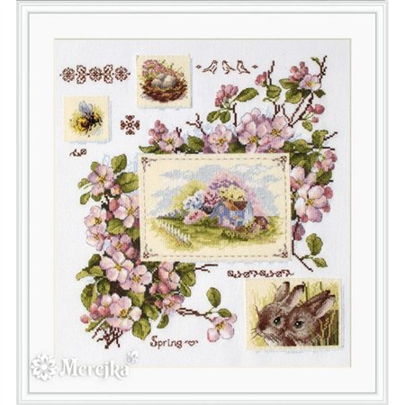 Stickset über die Frühlings-Sampler