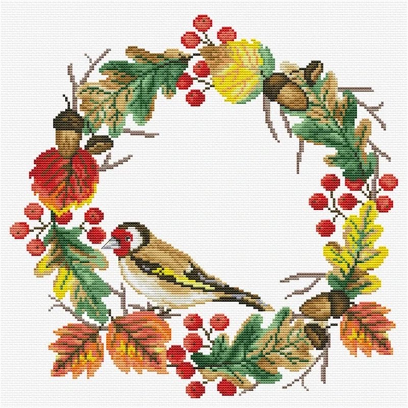 Borduurpakket Herfstkrans